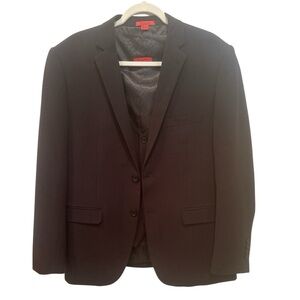Santena Paris Men’s Black Blazer & Vest Cocktail Wedding Old Money Sz 42R